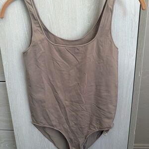 SKIMS Kids Taupe One Piece Bodysuit